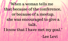 Lee Levi – Promotes Women Speakers